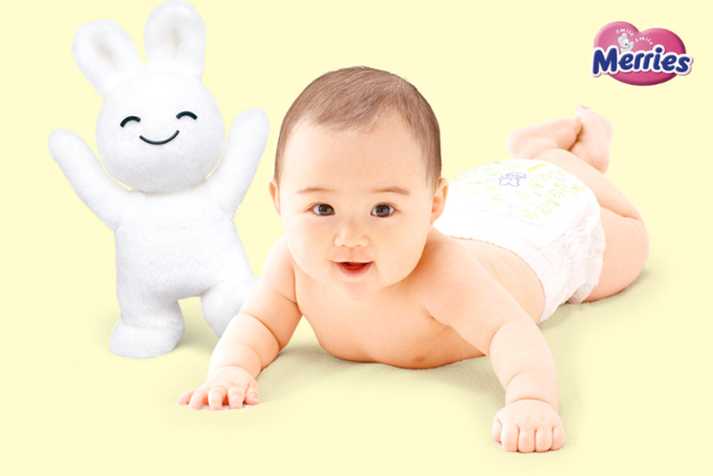 Merries — популярные японские подгузники для новорожденнных